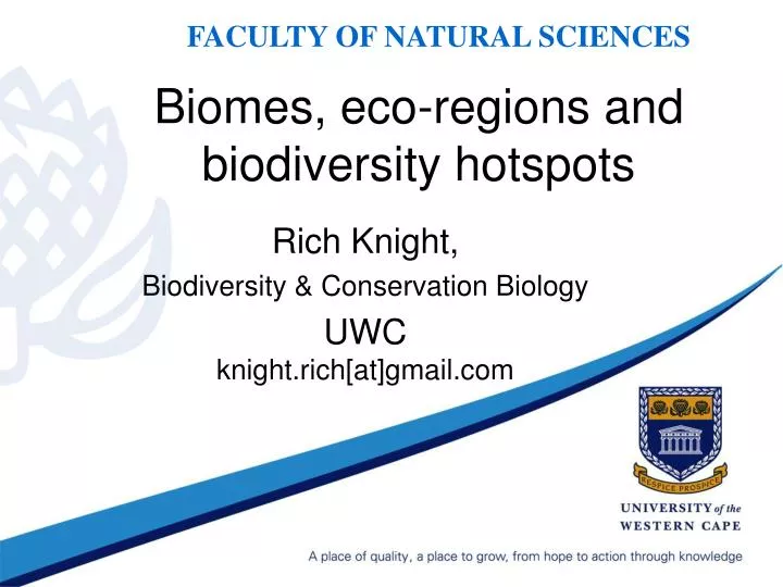 rich knight biodiversity conservation biology uwc knight rich at gmail com