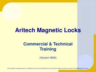 Aritech Magnetic Locks