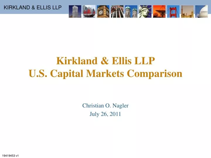 kirkland ellis llp u s capital markets comparison