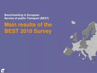 Benchmarking in European Service of public Transport (BEST)