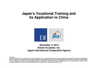 Japan's Vocational Training and its Application to China
