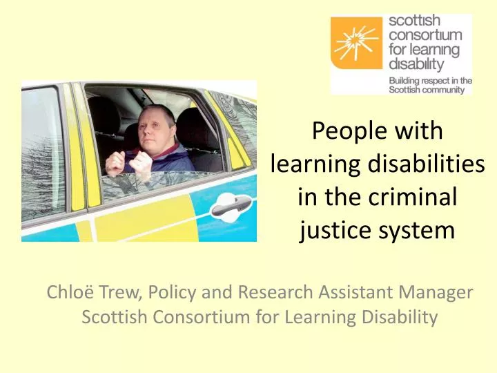 people with learning disabilities in the criminal justice system