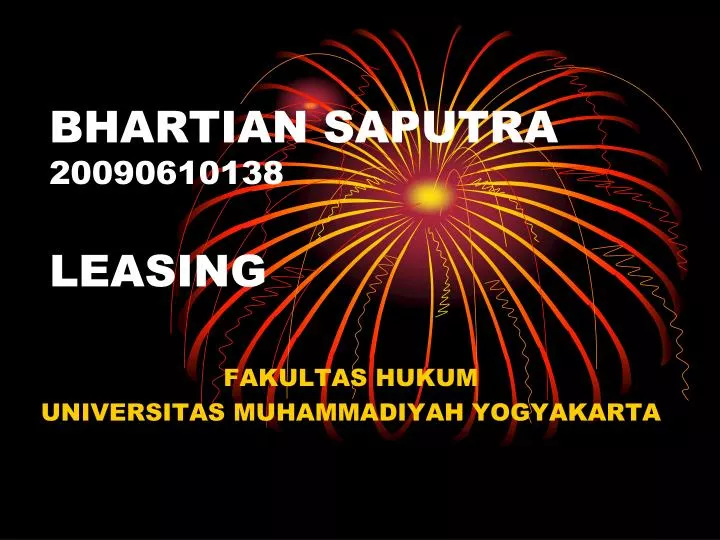 bhartian saputra 20090610138 leasing