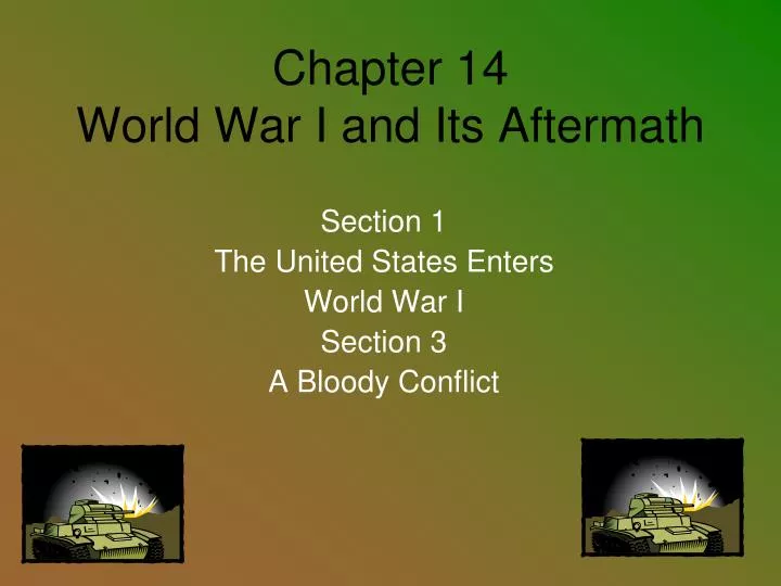 chapter 14 world war i and its aftermath