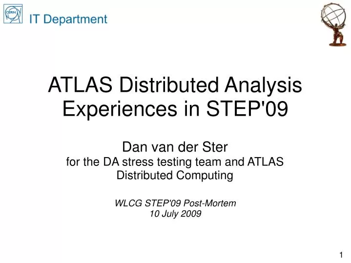 atlas distributed analysis experiences in step 09