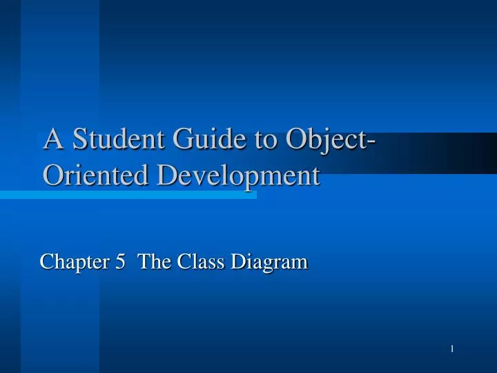 a student guide to object oriented development