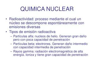 quimica nuclear