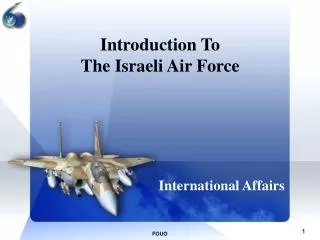 Introduction To The Israeli Air Force