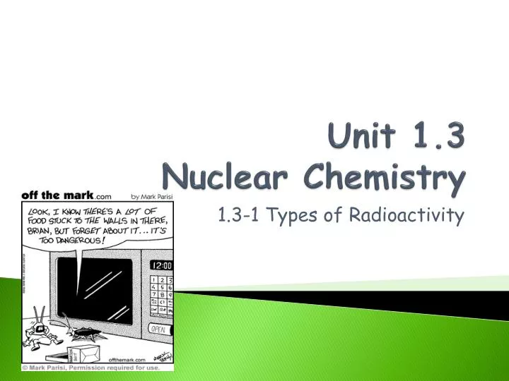 unit 1 3 nuclear chemistry