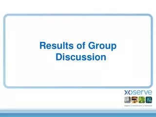 Results of Group Discussion