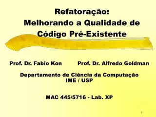 refatora o melhorando a qualidade de c digo pr existente