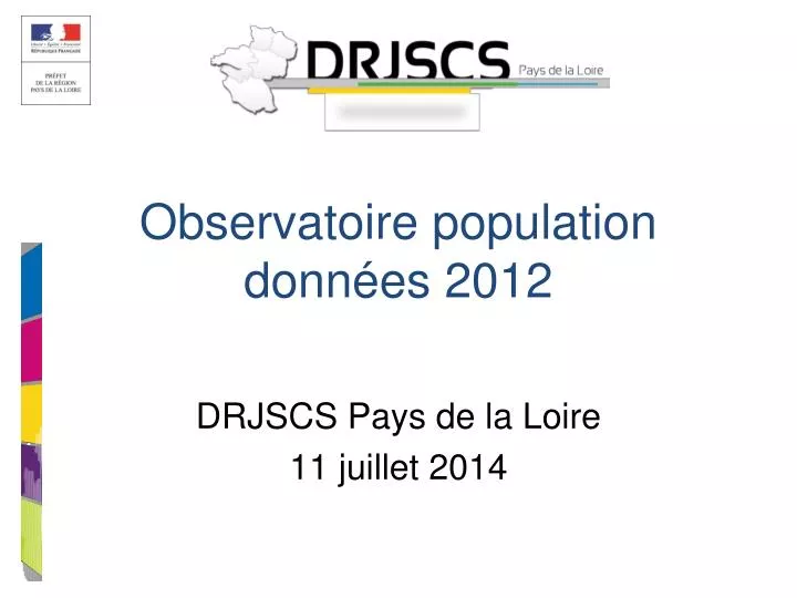 observatoire population donn es 2012