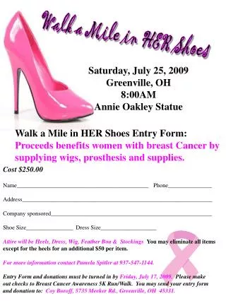 Walk a Mile in HER Shoes