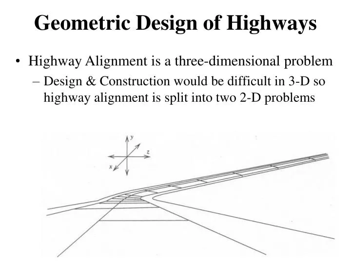 geometric design of highways