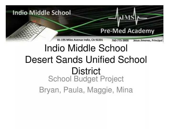 indio middle school desert sands unified school district