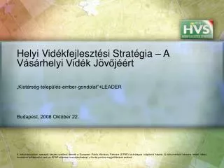 helyi vid kfejleszt si strat gia a v s rhelyi vid k j v j rt
