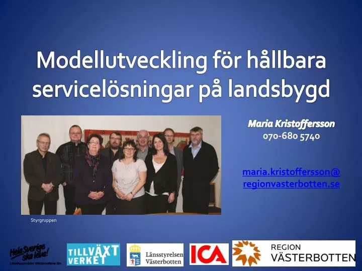 modellutveckling f r h llbara servicel sningar p landsbygd