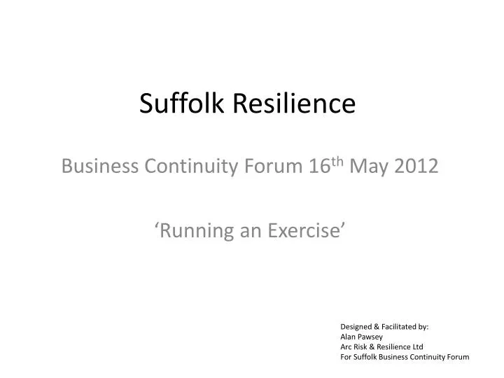 suffolk resilience