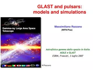 GLAST and pulsars: models and simulations