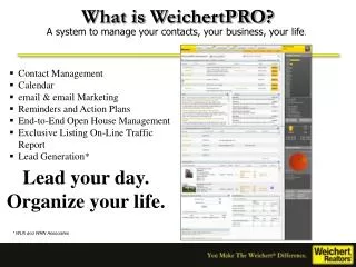 What is WeichertPRO ?