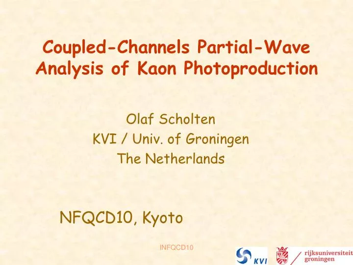 coupled channels partial wave analysis of kaon photoproduction