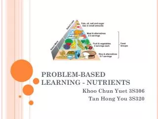 PROBLEM-BASED LEARNING - NUTRIENTS
