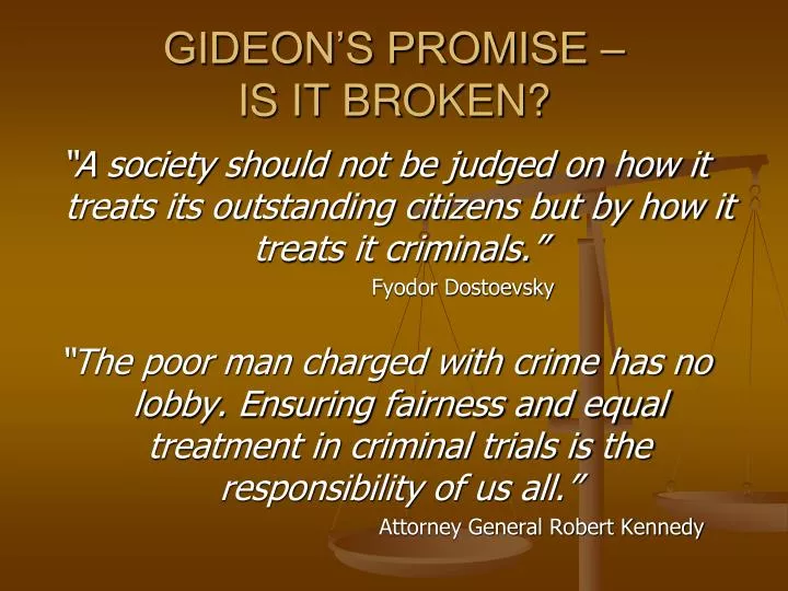 gideon s promise is it broken