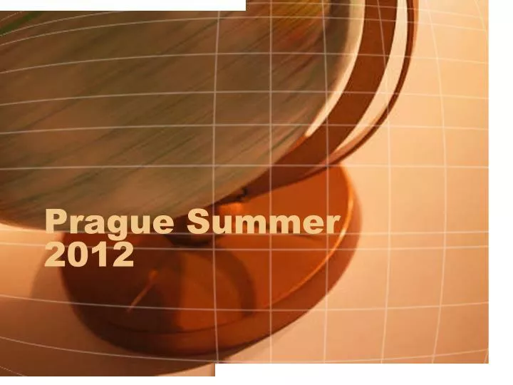 prague summer 2012