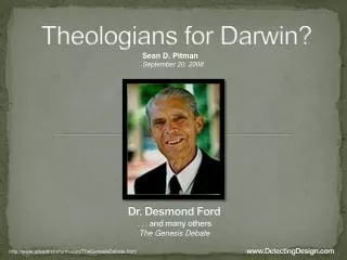 Theologians for Darwin?