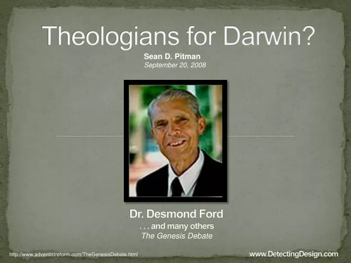 theologians for darwin
