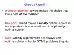 Greedy Algorithm - slide 1