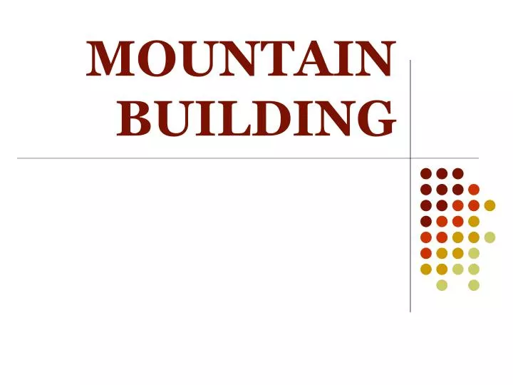 mountain building