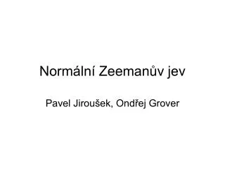 norm ln zeeman v jev