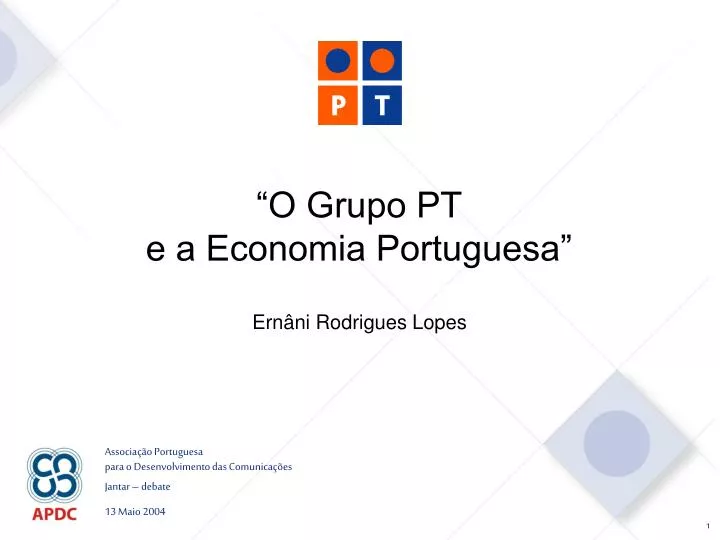 o grupo pt e a economia portuguesa
