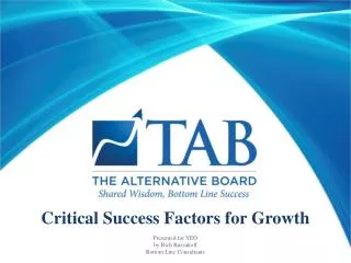 Critical Success Factors for Growth