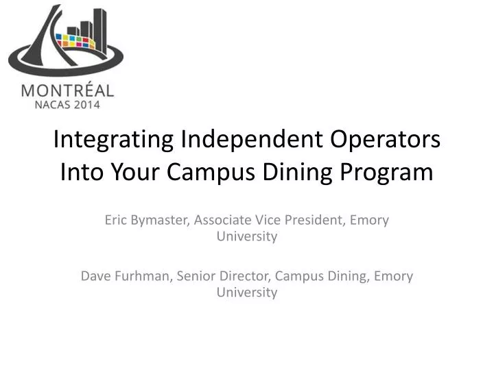 integrating independent operators into your campus dining program