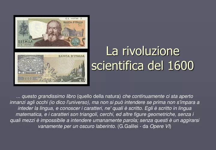 la rivoluzione scientifica del 1600