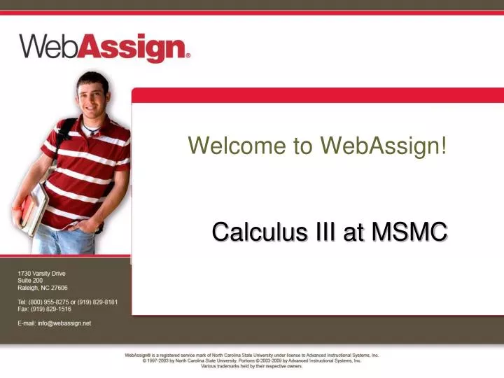 calculus iii at msmc