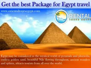 Get the best package for egypt travel