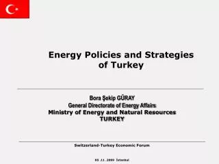 Energy Policies and Strategies of Turkey