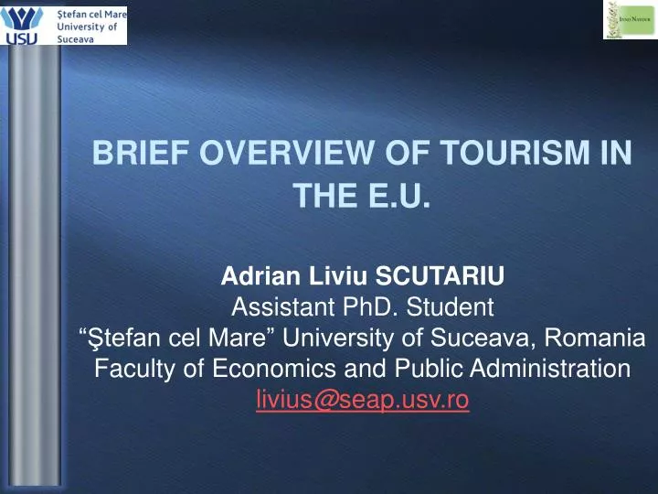 brief overview of tourism in the e u