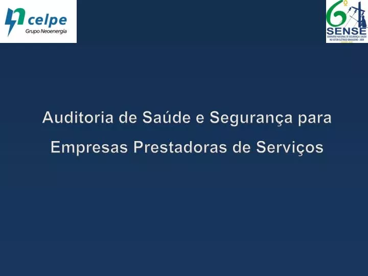 auditoria de sa de e seguran a para empresas prestadoras de servi os