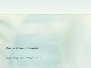 yang n alarm sistemleri