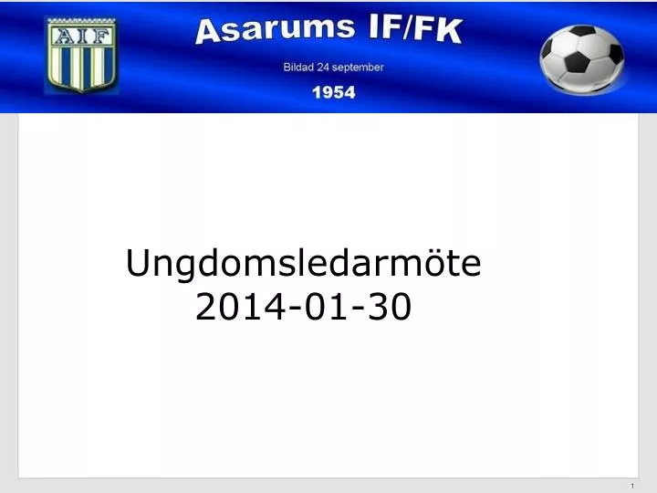 ungdomsledarm te 2014 01 30