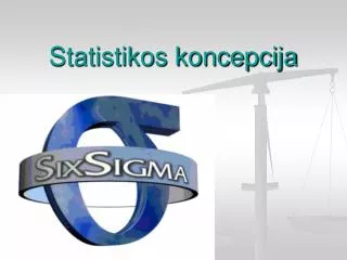statistikos koncepcija