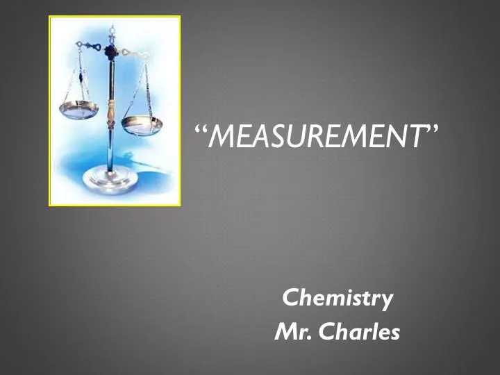 chemistry mr charles