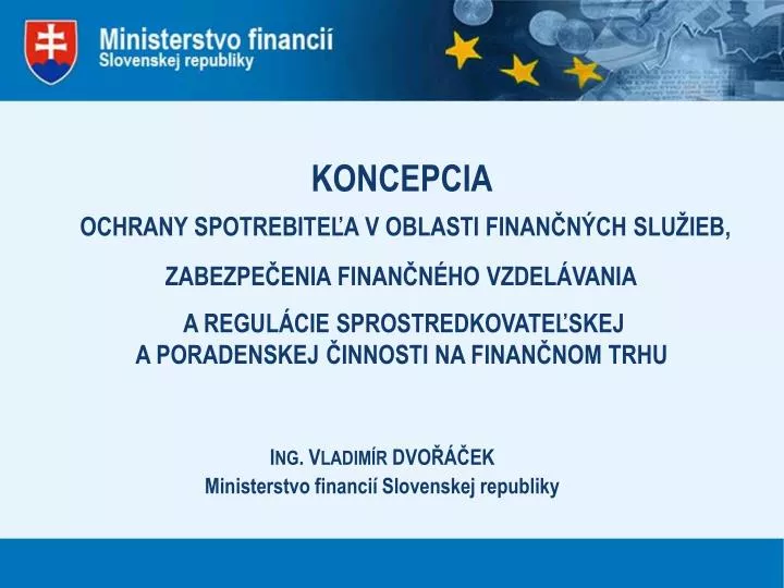 i ng v ladim r dvo ek ministerstvo financi slovenskej republiky