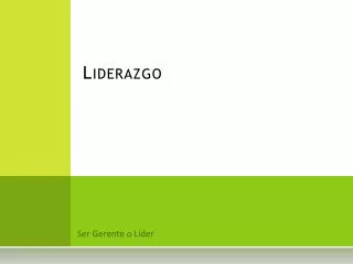 liderazgo