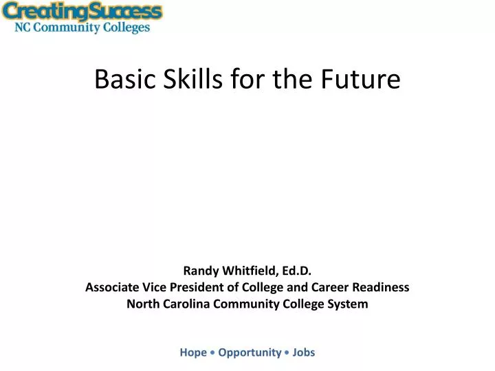 basic skills for the future