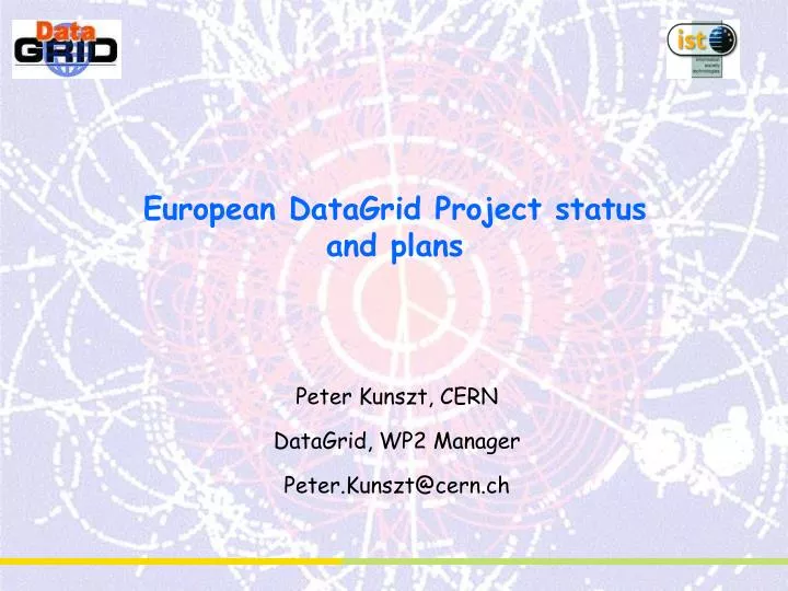 european datagrid project status and plans